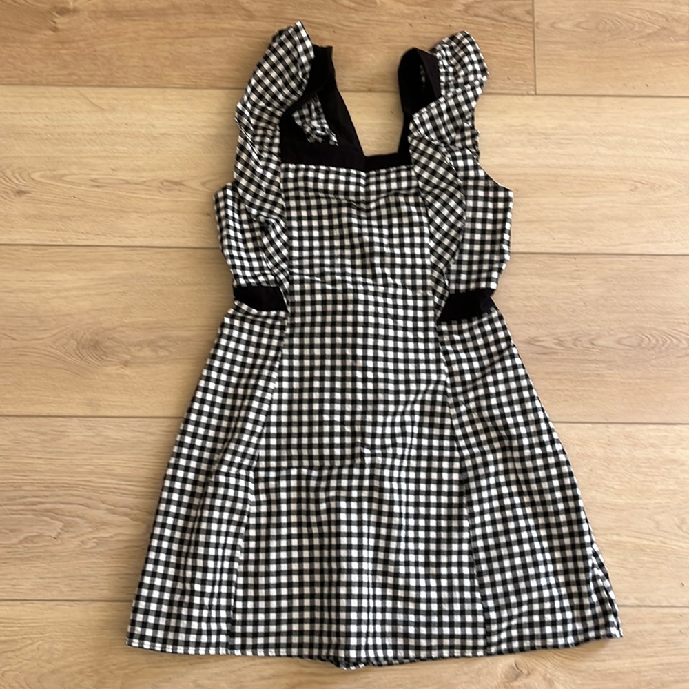 BCBG A line cross cross back dress